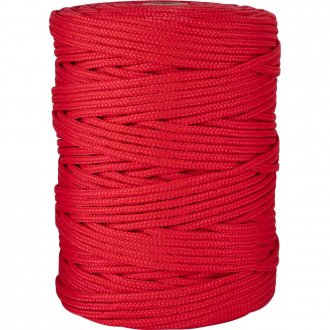 Corda multifilamento tran�ada 6,0 mm x 191 m, vermelha, VONDER