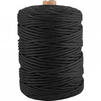 Corda multifilamento tran�ada 6,0 mm x 191 m, preta, VONDER