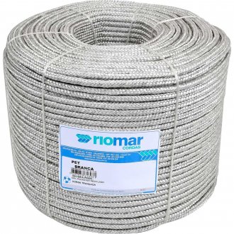Corda multifilamento tran�ada, branca, 12 mm x 138 m, 45212061 RIOMAR