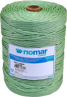 Corda multifilamento tran�ada, verde, 4 mm x 406 m, 45204031 RIOMAR