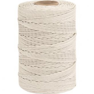 Corda multifilamento tran�ada, 4 mm x 405 m, branca, VONDER