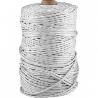 Corda multifilamento tran�ada, 5 mm x 297 m, branca, VONDER