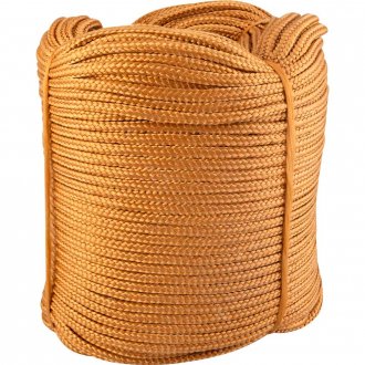Corda caminhoneiro tran�ada, 8 mm x 165 m, ouro, VONDER
