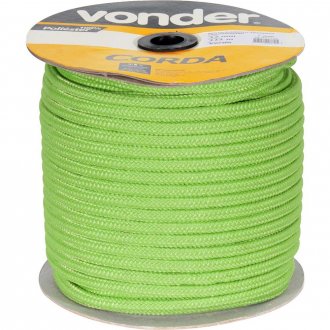 Corda caminhoneiro tran�ada, 12 mm x 111 m, verde, VONDER