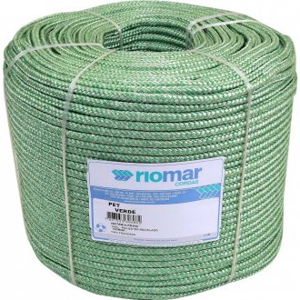 Corda multifilamento tran�ada, verde, 16 mm x 84 m, 45216031 RIOMAR