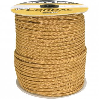 Corda caminhoneiro tran�ada, 10 mm x 147 m, ouro, VONDER