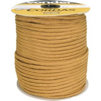 Corda caminhoneiro tran�ada, 12 mm x 111 m, ouro, VONDER