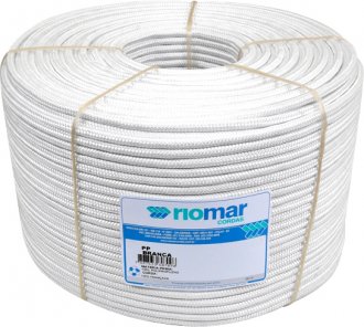 Corda multifilamento tran�ada, branca, 10 mm x 237 m, 43210061 RIOMAR