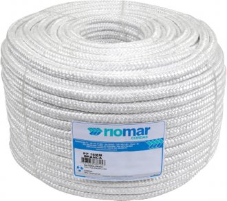 Corda multifilamento tran�ada, branca, 11 mm x 208 m, 43211063 RIOMAR