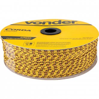 Corda multifilamento tran�ada 4,0 mm x 360 m, cores diversas, VONDER