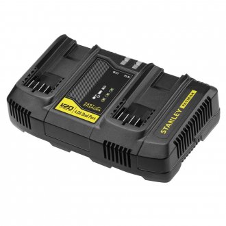 Carregador com duas portas para baterias de �ons l�tio, 20 V, 4 Ah, bivolt, SC402-BR STANLEY