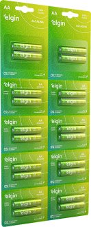 Pilha alcalina pequena (AA) 1,5 V, 20 pe�as, ELE000000082345 ELGIN