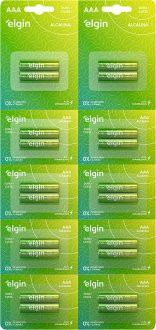Pilha alcalina palito (AAA) 1,5 V, 20 pe�as, ELE000000082346 ELGIN