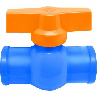 Registro de esfera em PVC sold�vel, 25 mm, RZ02, REBOU�AS