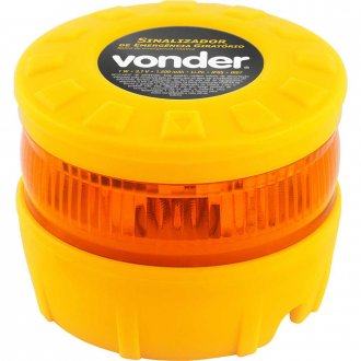 Sinalizador de emerg�ncia girat�rio, recarreg�vel, VONDER