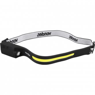 Lanterna de LED para cabe�a, recarreg�vel, LED COB e LED XPE, LCV 350 VONDER