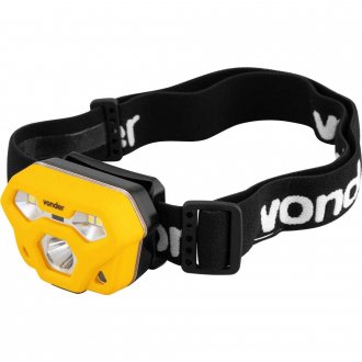 Lanterna de LED para cabe�a, recarreg�vel, LED SMD, LCV 400, VONDER
