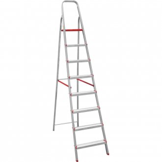 Escada em alum�nio 8 degraus, ESC0067, BOTAFOGO