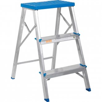 Escada banqueta, em alum�nio, 3 degraus, ALUMASA