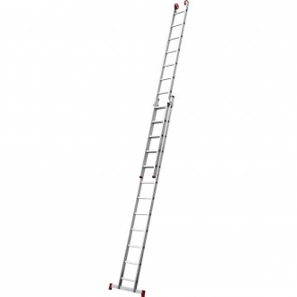 Escada extensiva de alum�nio, 2 x 12 degraus, 3 em 1, ESC0621, BOTAFOGO