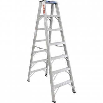 Escada de abrir, em alum�nio, uso profissional, 7 degraus, 210 cm, ALULEV