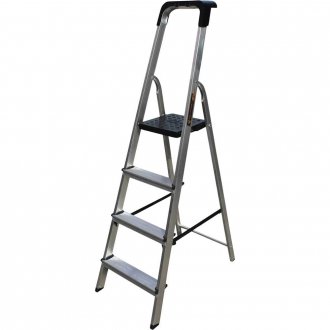 Escada em alum�nio 4 degraus, 150 kg, ESC0024 BOTAFOGO