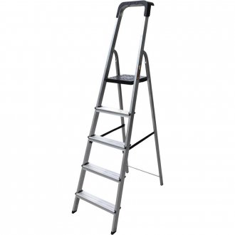Escada em alum�nio 5 degraus, 150 kg, ESC0025 BOTAFOGO