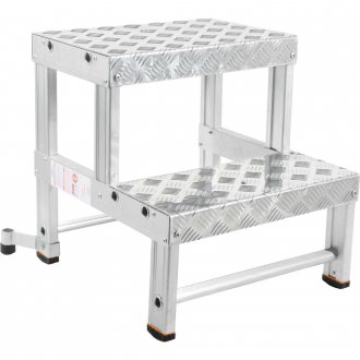 Escada banqueta, industrial, 2 degraus, BI 501, ALULEV