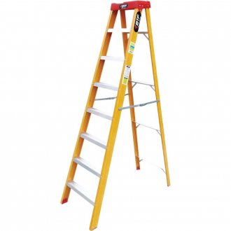 Escada de fibra tesoura pr�tica, 7 degraus, para eletricista, EFP9902 BOTAFOGO