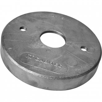 Tampa em alum�nio para po�o, di�metro interno de 118 mm, furo central de 35 mm, TPF118-35MM GABITEC