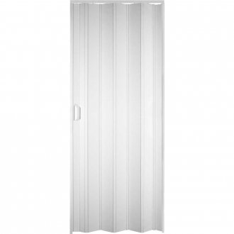Porta sanfonada PVC, 72 cm x 210 cm, branco neve, 20131 PLASFLEX