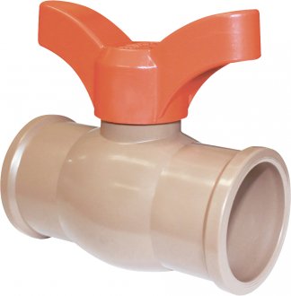 Registro de esfera em PVC sold�vel, 25 mm, 20105002 PLASTILIT