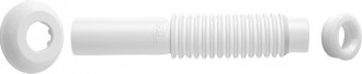 Tubo de liga��o, para vaso sanit�rio, 260 mm, branco, 290403 BLUKIT