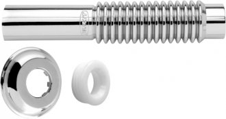 Tubo de liga��o, para vaso sanit�rio, 260 mm, cromado, 290404 BLUKIT