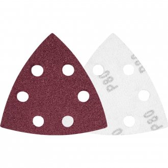 Lixa triangular com costado em pluma, gr�o 80, para lixadeira multifun��o, VONDER