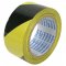 Fita adesiva para demarca��o, 50 mm x 30 m, Zebrada, Amarela e Preta 856, ADERE