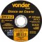 Disco de corte 115 mm x 1 mm x 22,23 mm BNV12, VONDER PLUS