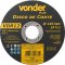 Disco de corte 115 mm x 3 mm x 22,23 mm VDR12 VONDER PLUS