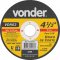Disco de corte 115 mm x 3 mm x 22,23 mm VDR02, VONDER