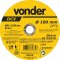 Disco de corte 180 mm x 2 mm x 22,23 mm DVC, VONDER