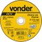Disco de corte 115 mm x 1 mm x 22,23 mm, DCV, VONDER