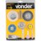 Jogo de pontas montadas e escova com 10 pe�as, VONDER