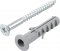 Parafuso madeira phillips, 3,8 mm x 40,0 mm, com bucha de nylon de 6,0 mm, VONDER