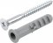Parafuso madeira phillips, 6,1 mm x 65,0 mm, com bucha de nylon de 10,0 mm, VONDER