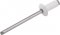 Rebite de repuxo 3,2 mm x 12,0 mm, branco, 312, caixa com 1.000 pe�as VONDER