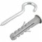 Gancho 4,8 mm x 67,0 mm e bucha pl�stica com anel, 10,0 mm, VONDER