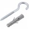 Gancho 4,2 mm x 70 mm, com bucha de nylon 8 mm, G 8, VONDER