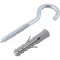 Gancho 4,8 mm x 70 mm, com bucha de nylon 10 mm, G 10 VONDER