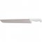 Faca para carne, 35 cm, refile a�reo reta larga inox, cabo branco,  BKW203-14 STARRETT