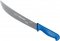 Faca para carne, 25 cm, refile a�reo curva larga inox, cabo azul,  BKL205 10 STARRETT